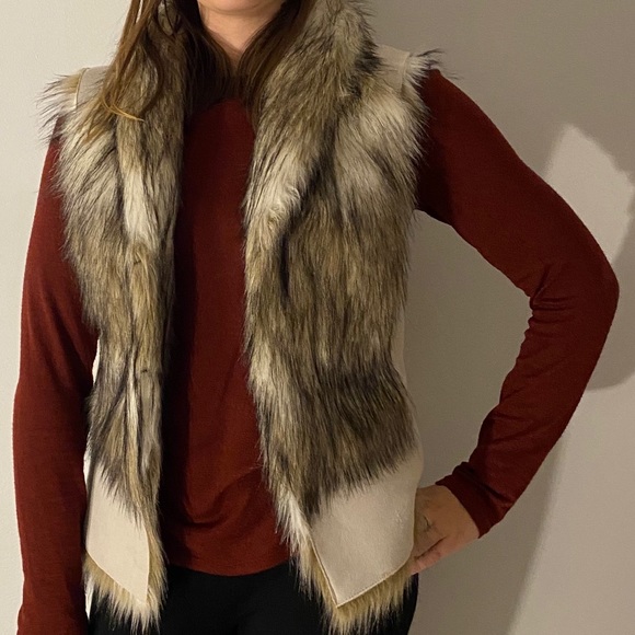 ZARA BASIC Faux Fur Vest - Picture 8 of 8